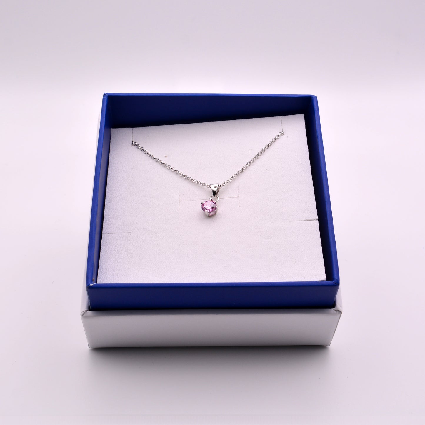 Collana con ciondolo brillante Pink